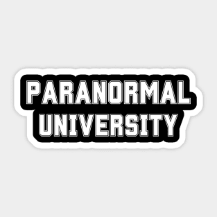 Paranormal University Sticker